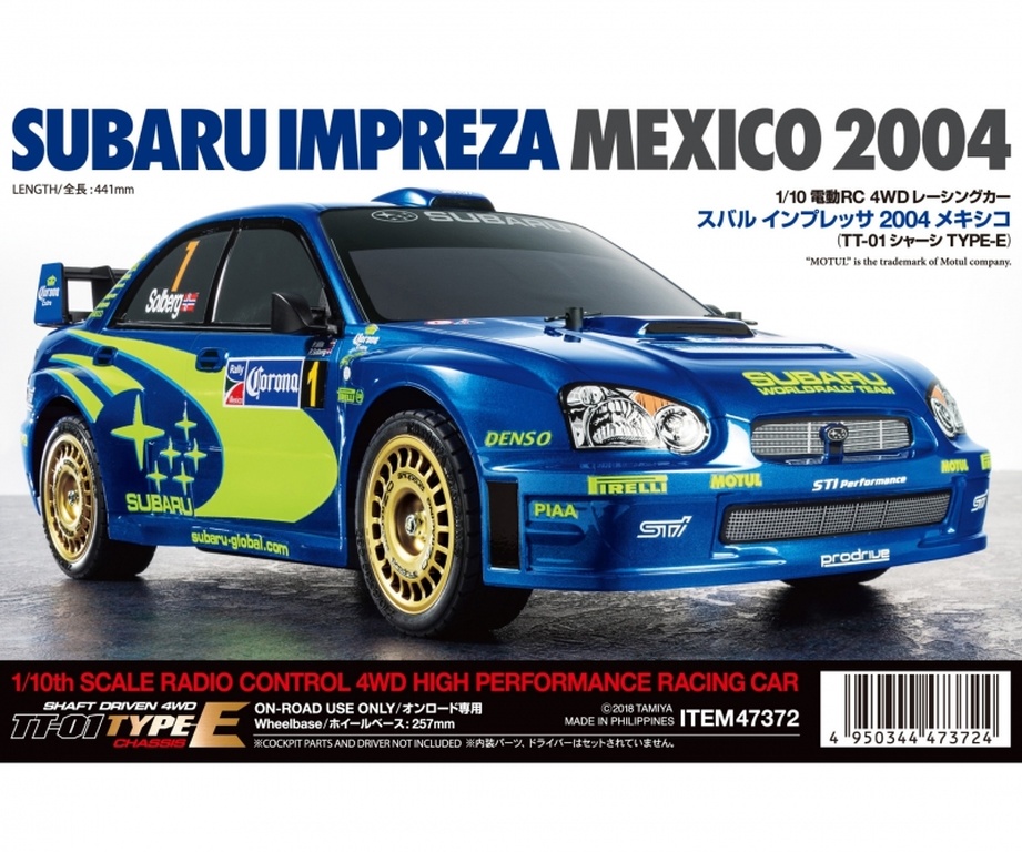1:10 RC Subaru Impreza WRX 20 - 1:10 RC Subaru Impreza WRX 2004 TT-01E