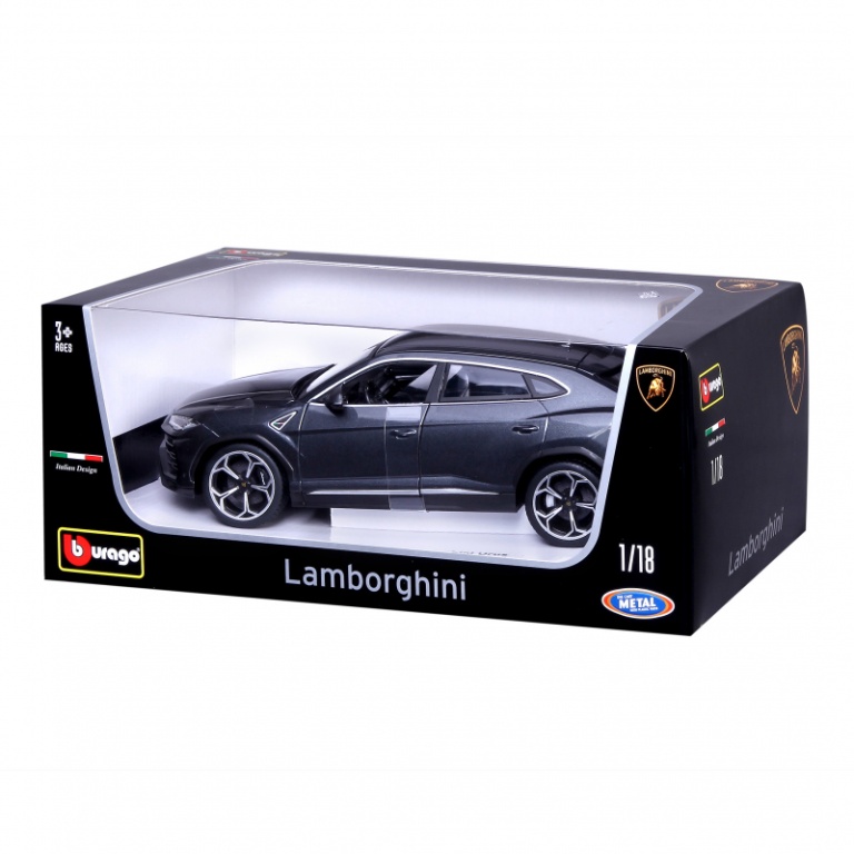 BB 1:18 Lamborghini Urus, gra - Bburago 1:18 Lamborghini Urus, grau