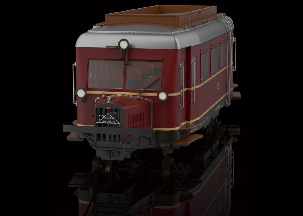 Schienenomnibus VT 88 901 DB - Dieseltriebwagen Baureihe VT 88.9 - das Schweineschnäuzchen