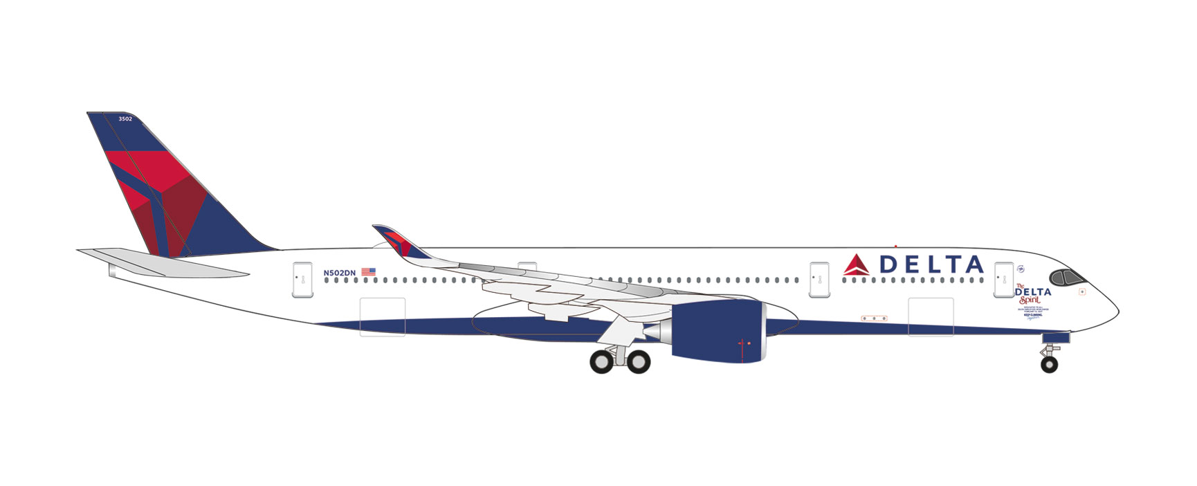 Delta A350-900 The DeltaSpiri