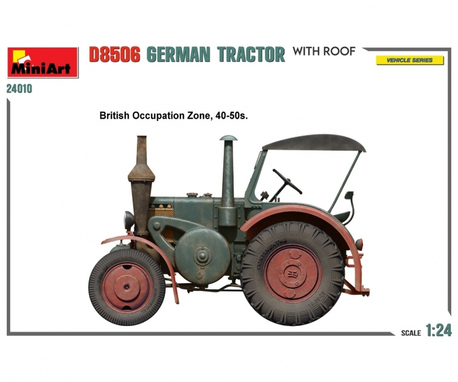 1:24 Dt. Traktor D8506 m. Kab - 1:24 Dt. Traktor D8506 m. Kabinendach