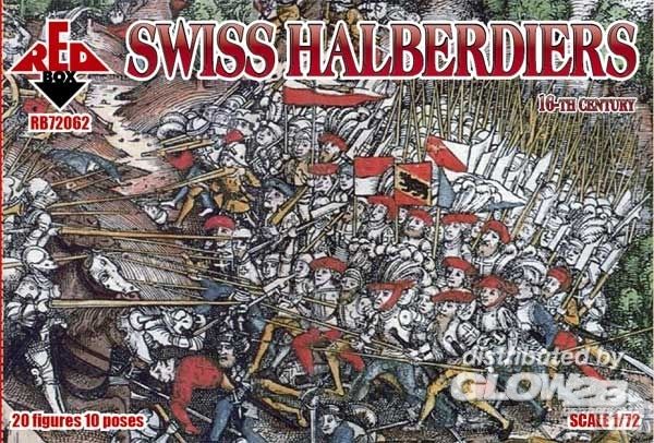 Swiss halberdiers, 16th centu - Red Box 1:72 Swiss halberdiers, 16th century