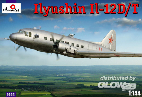 IIyushin IL-12D/T Sov.milit.t - Amodel 1:144 IIyushin IL-12D/T Sov.milit.transp.aircr