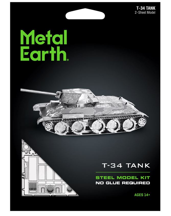 Metal Earth T-34 Tank - Metal Earth: T-34 Tank