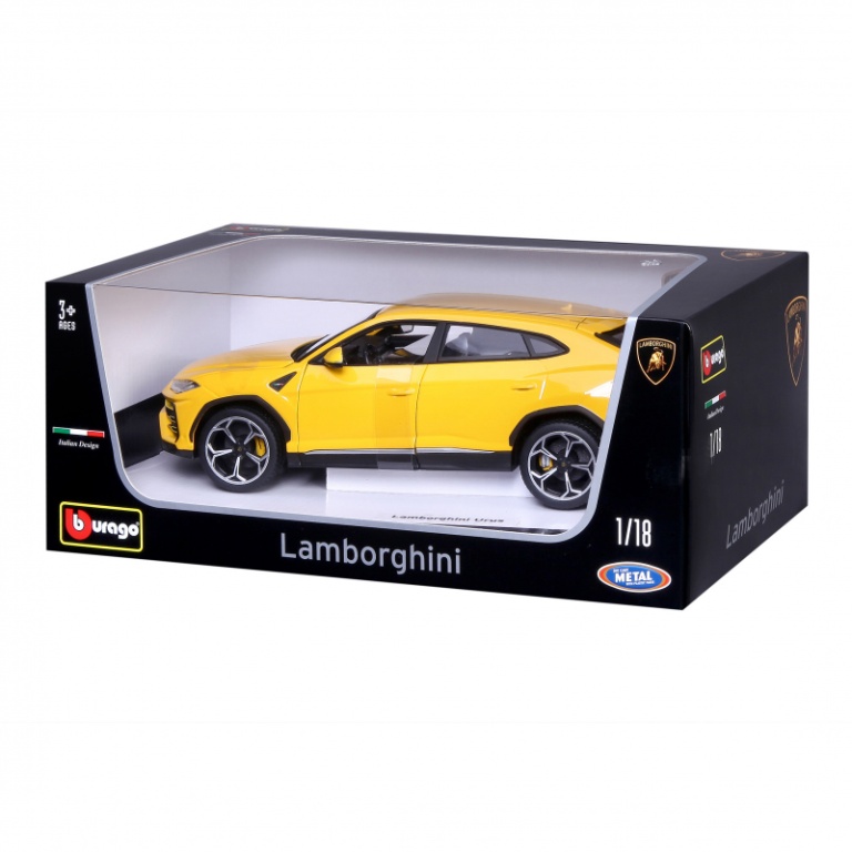 BB 1:18 Lamborghini Urus, gel - Bburago 1:18 Lamborghini Urus, gelb