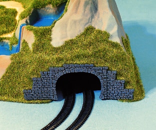 Z Tunnel-Portal,Kunstst.2-gl - 2-gleisigje 2 Stück