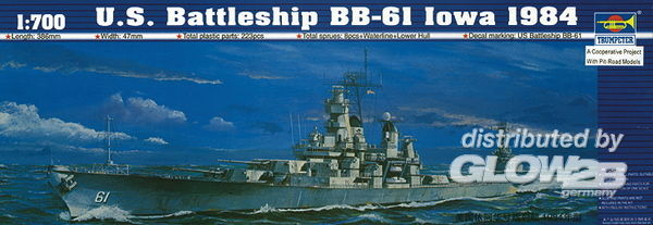Schlachtschiff USS Iowa BB-61 - Trumpeter 1:700 Schlachtschiff USS Iowa BB-61 1984