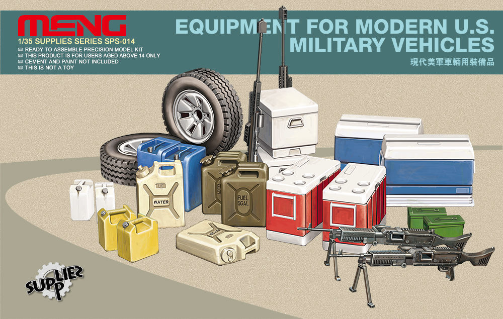 Equipment for modern U.S.Mili - MENG-Model 1:35 Equipment for modern U.S.Military vehicl