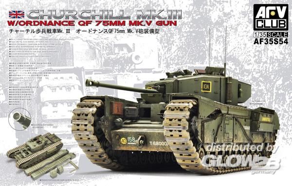 Churchill Mk.3/75mm (limited - AFV-Club 1:35 Churchill Mk.3/75mm (limited edition kit