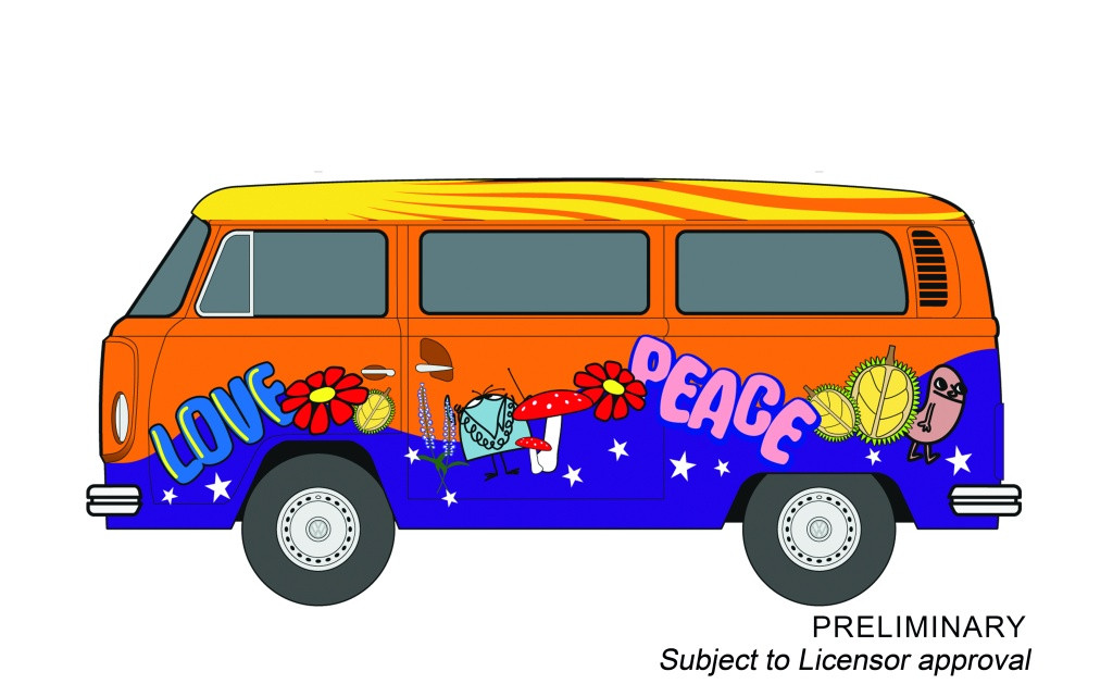 VW Bus T2b \"Peace and Love\" - CARRERA DIGITAL 132  VW Bus T2b Peace and Love