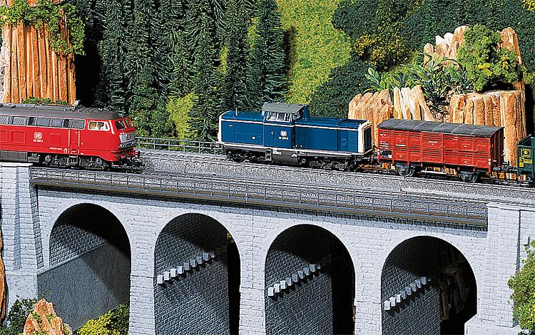 Viadukt-Oberteil ger - 188 x 71 mm  H0  Epoche: I