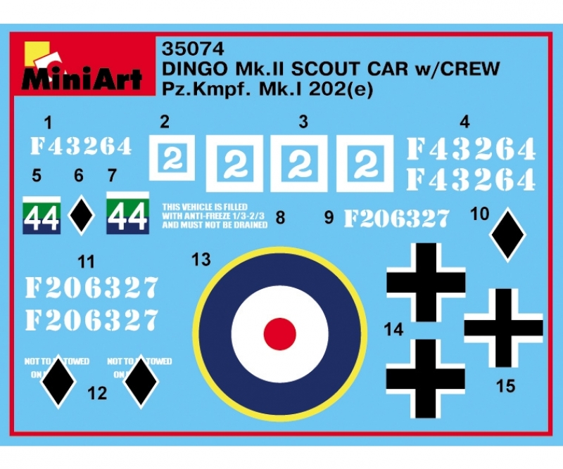 PzKpWg Mk.I 202 mit Crew - 1:35 Dt. Dingo Mk II Pz.Kpfw.Mk.1 202e