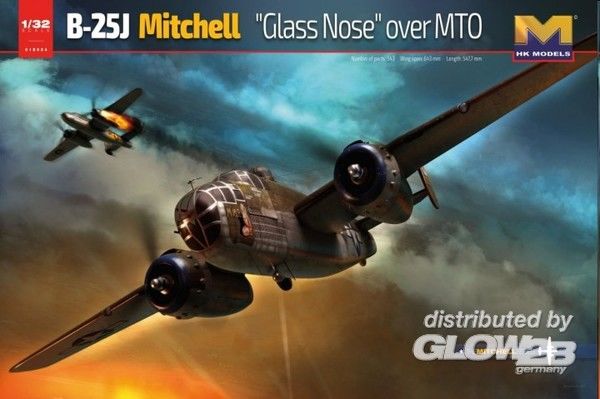 B-25J Mitchell Glass Nose ove - HongKong Model 1:32 B-25J Mitchell Glass Nose over MTO