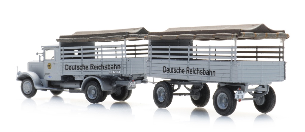 Anhänger Deutsche Reichsbahn - 1:160  Fertigmodell aus Resin, lackiert
