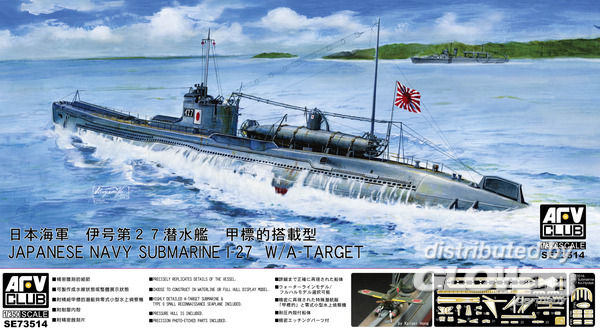 1/350 Japanese Navy I-27 - AFV-Club 1:350 Jap. Navy Submarine I-27 W/A-Target