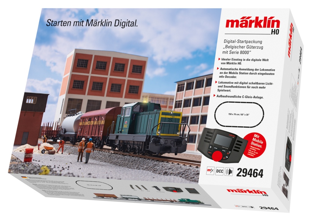 Dig.-Startp. Belg.Güterzug - Digital-Startpackung Belgischer Güterzug mit Serie 8000