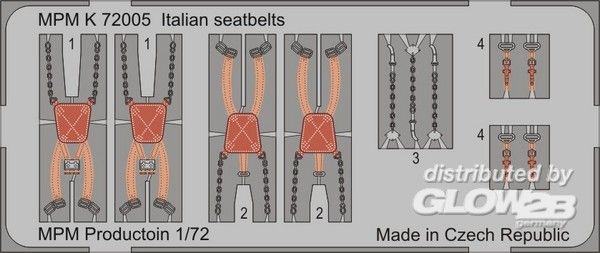 Italian seatbelts - MPM 1:72 Italian seatbelts