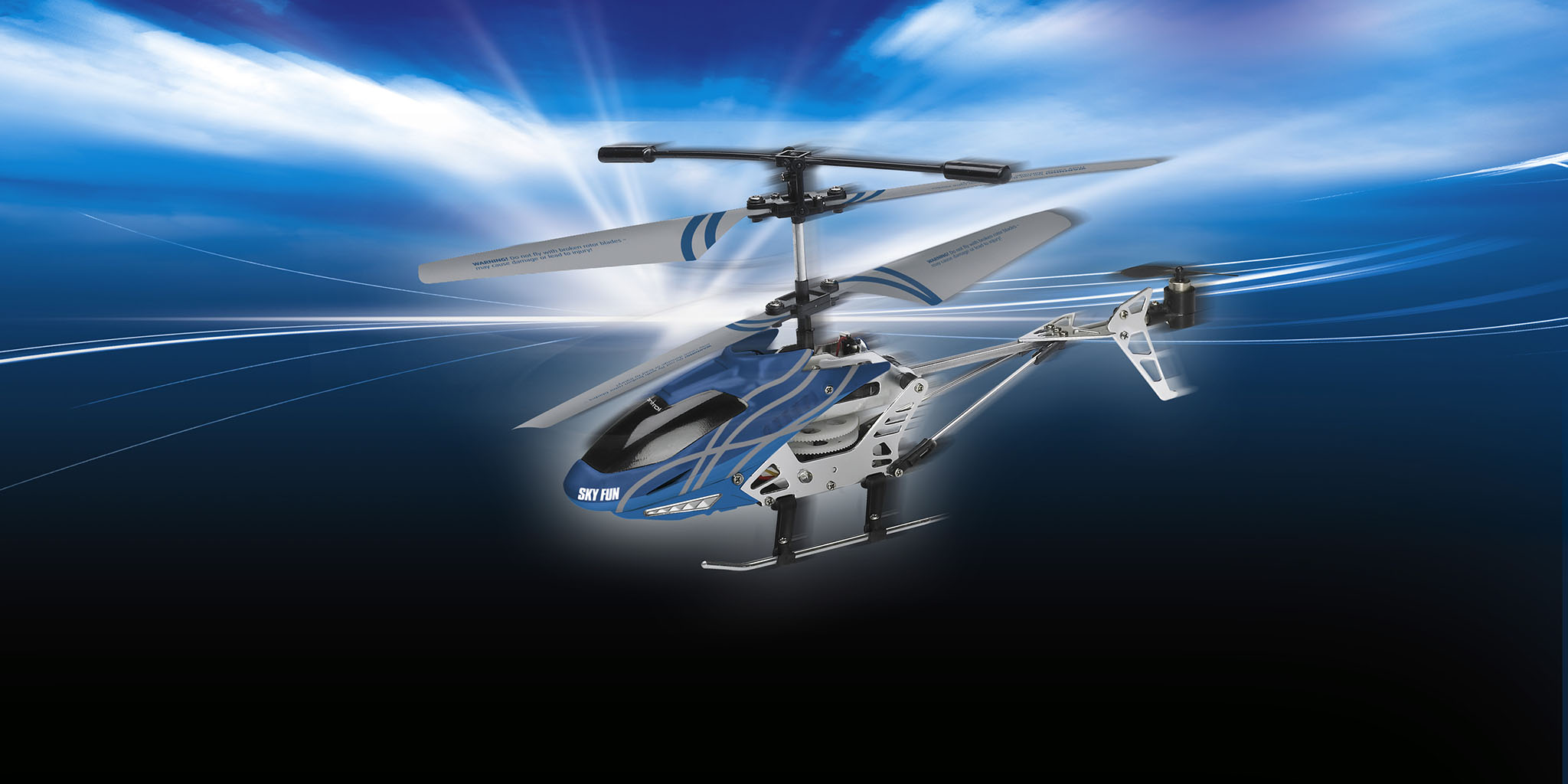 Sky Fun RTF/3 CH2,4Ghz HELI - Helicopter Sky FUN + ZUSATZ Kabine/Body GRATIS !!!!!!