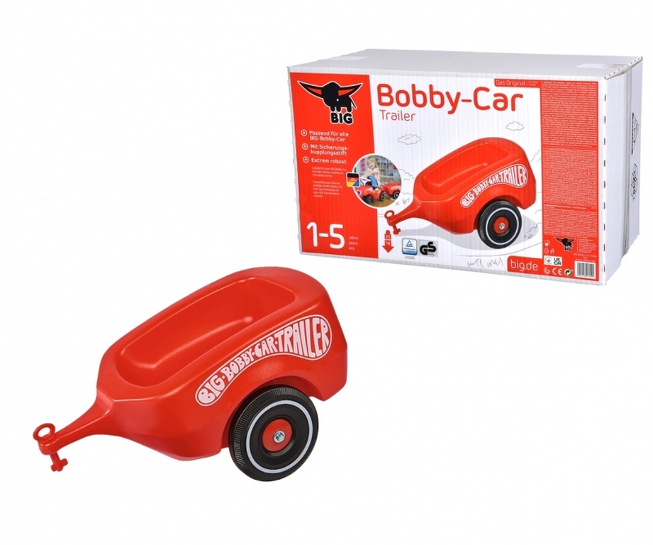 Big Bobbycar Hänger rot 5 - BIG Bobby Car Anhänger Rot