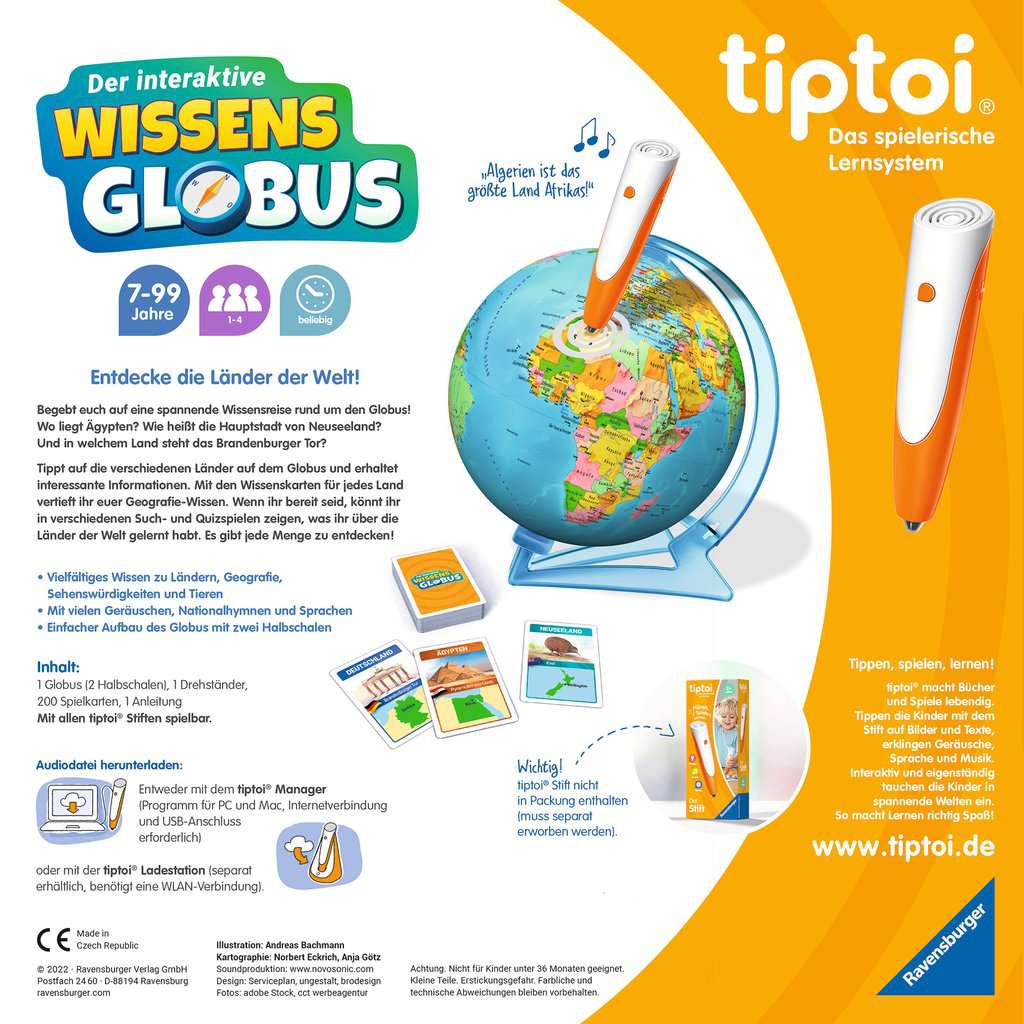 Tiptoi Der interaktive Wi - tiptoi® Der interaktive Wissens-Globus