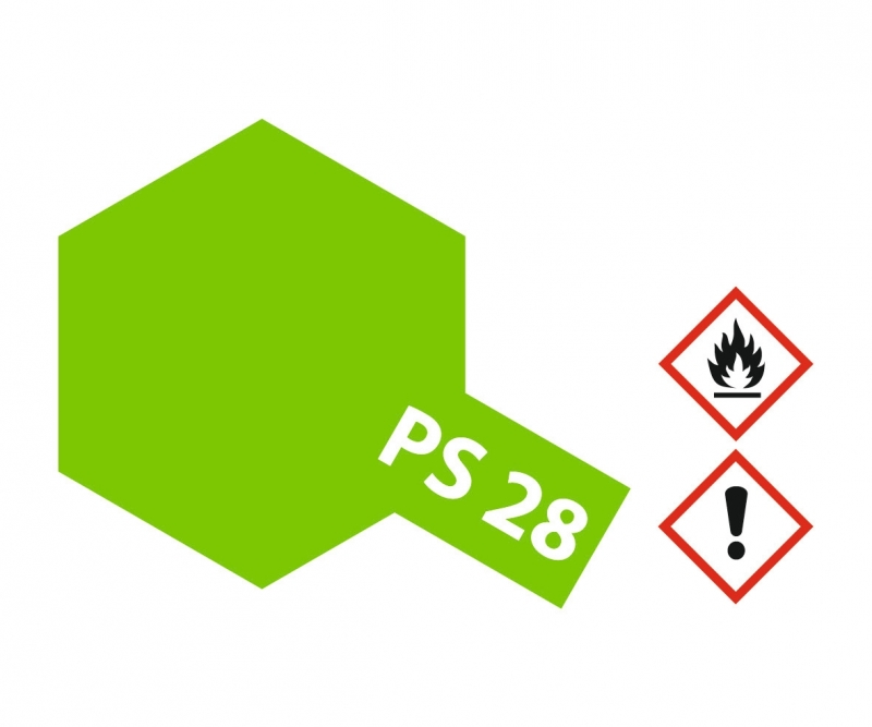 PS 28 NEON-GRÜN - PS-28 Neon grün Polycarbonat 100ml