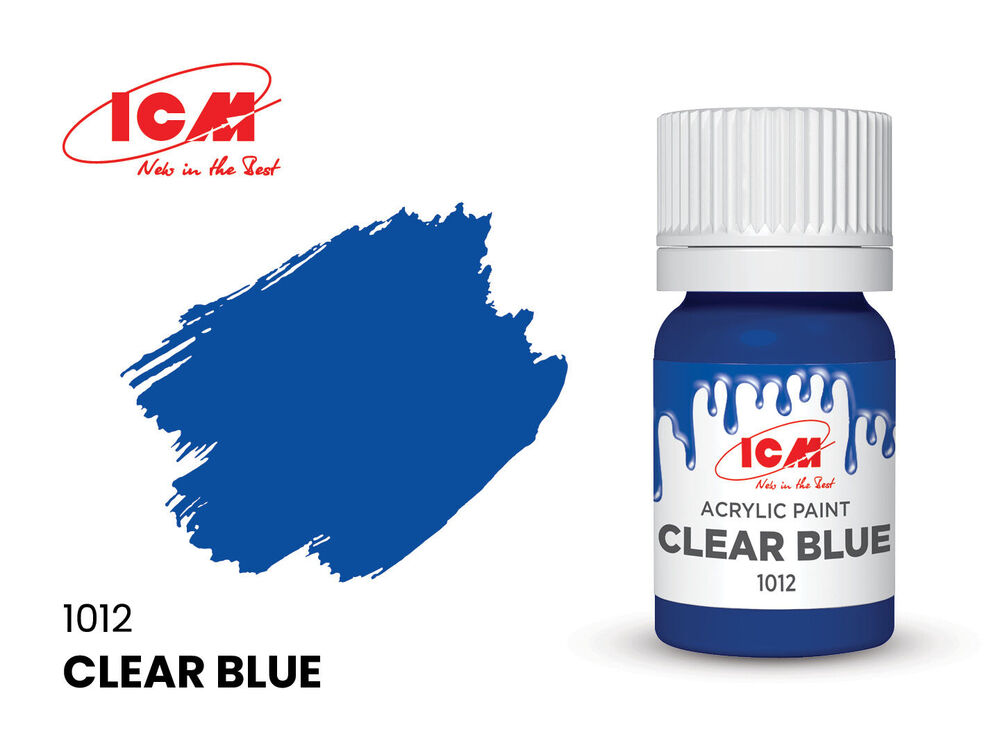 CLEAR COLORS  Clear Blue bott