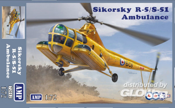 Sikorsky R-5/S-51 Ambulance - Micro Mir  AMP 1:72 Sikorsky R-5/S-51 Ambulance