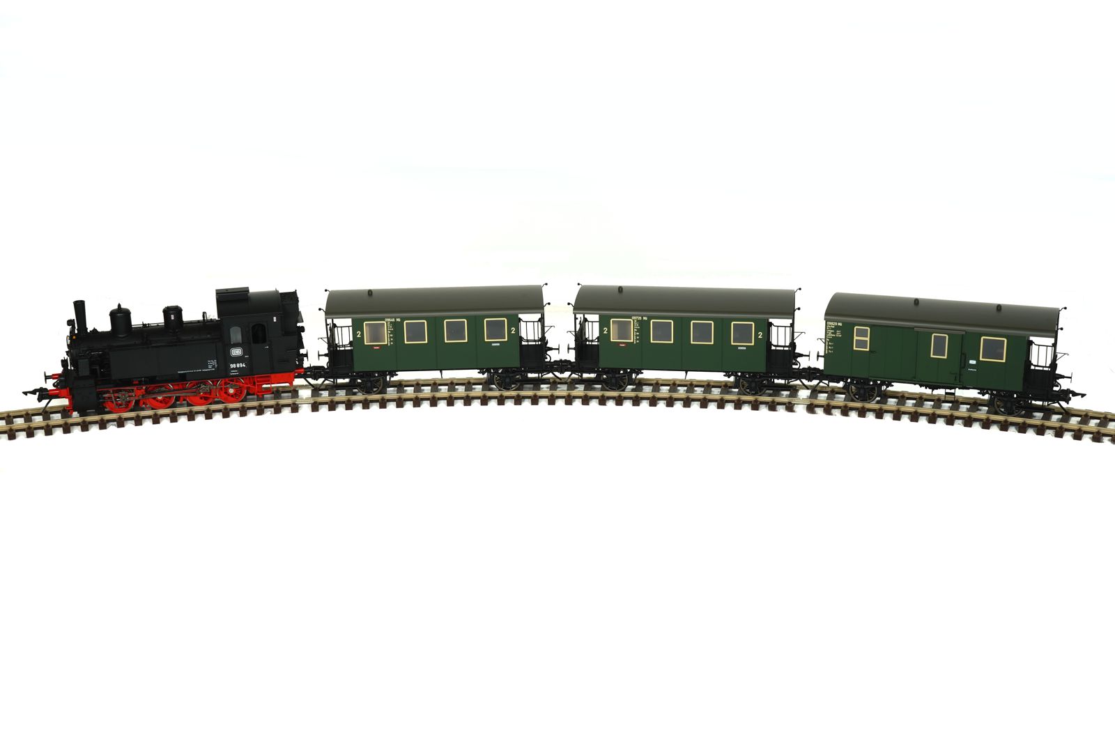 Zug-Set BR98.8 mit 3 Lokalbah - Zug-Set BR98.8 mit 3 Lokalbahnwagen, DB, Epoche 3