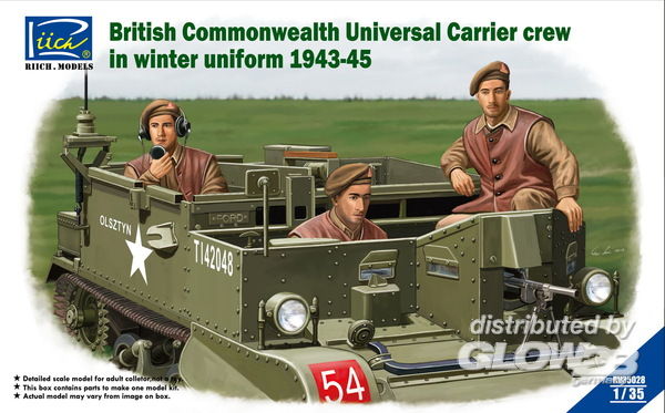 British Commenwealth Universa - Riich Models 1:35 British Commenwealth Universal Carrier crew in winter Uniform 1943-45