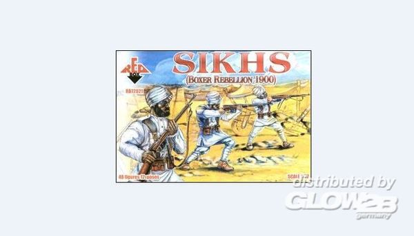 Sikhs, Boxer Rebellion 1900 - Red Box 1:72 Sikhs, Boxer Rebellion 1900