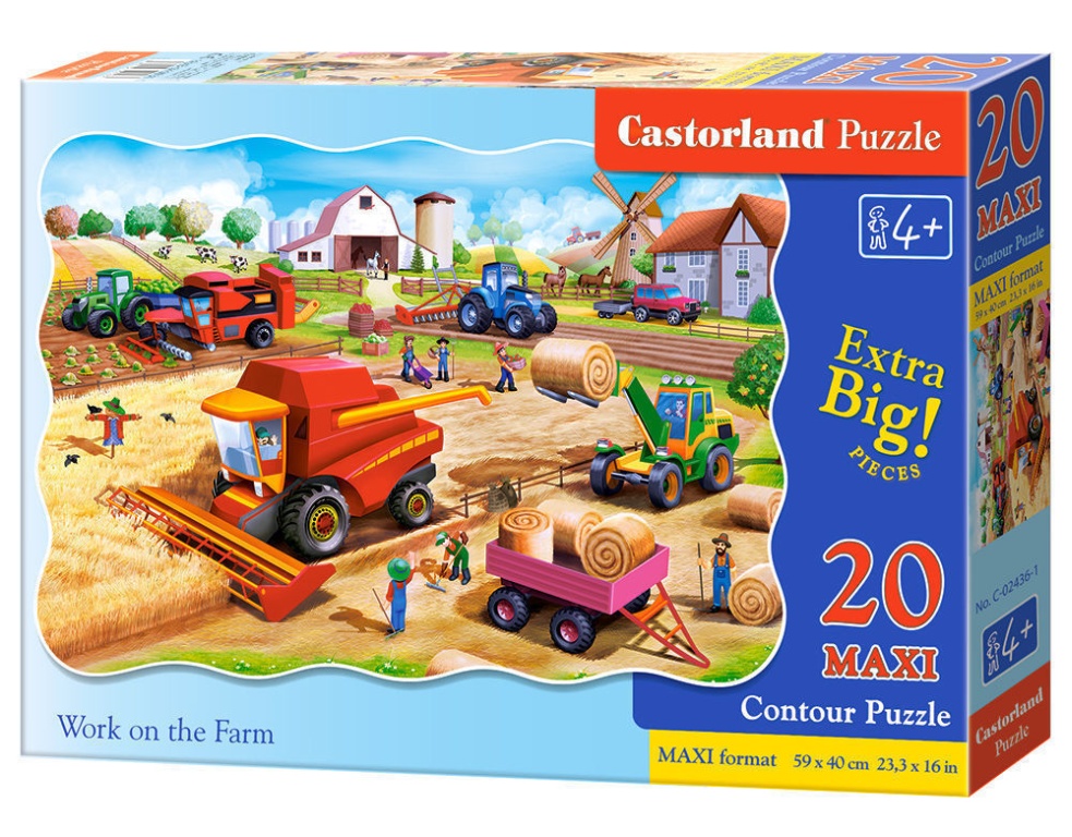 Work on the Farm, Puzzle 20 T - Castorland  Work on the Farm, Puzzle 20 Teile maxi