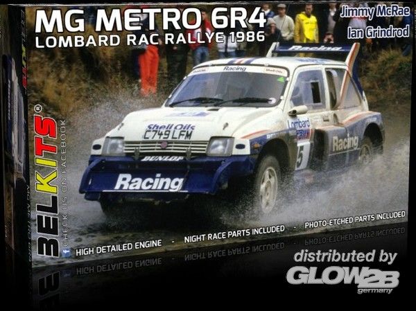 MG METRO 6R4,Lombard RAC Rall - BELKITS 1:24 MG METRO 6R4,Lombard RAC Rallye 1986