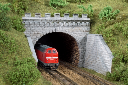 2 Tunnelportale zwei - Tunnelportale zweigleisig