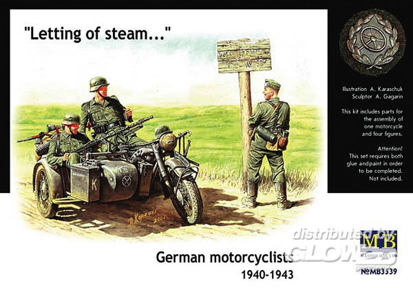German Motorcyclists 1940-42 - Master Box Ltd. 1:35 German Motorcyclists 1940-42