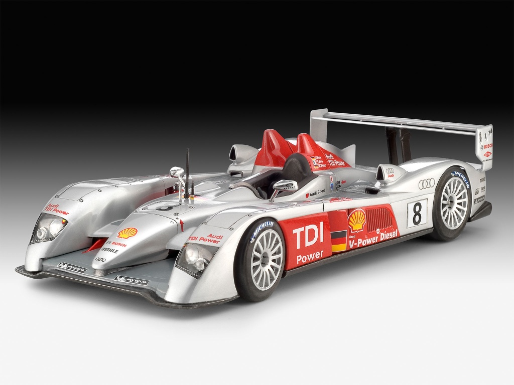 Audi R10 TDI Le Mans + 3D Puz - Audi R10 TDI LeMans + 3D Puzzle (LeMans Racetrack) 1:24