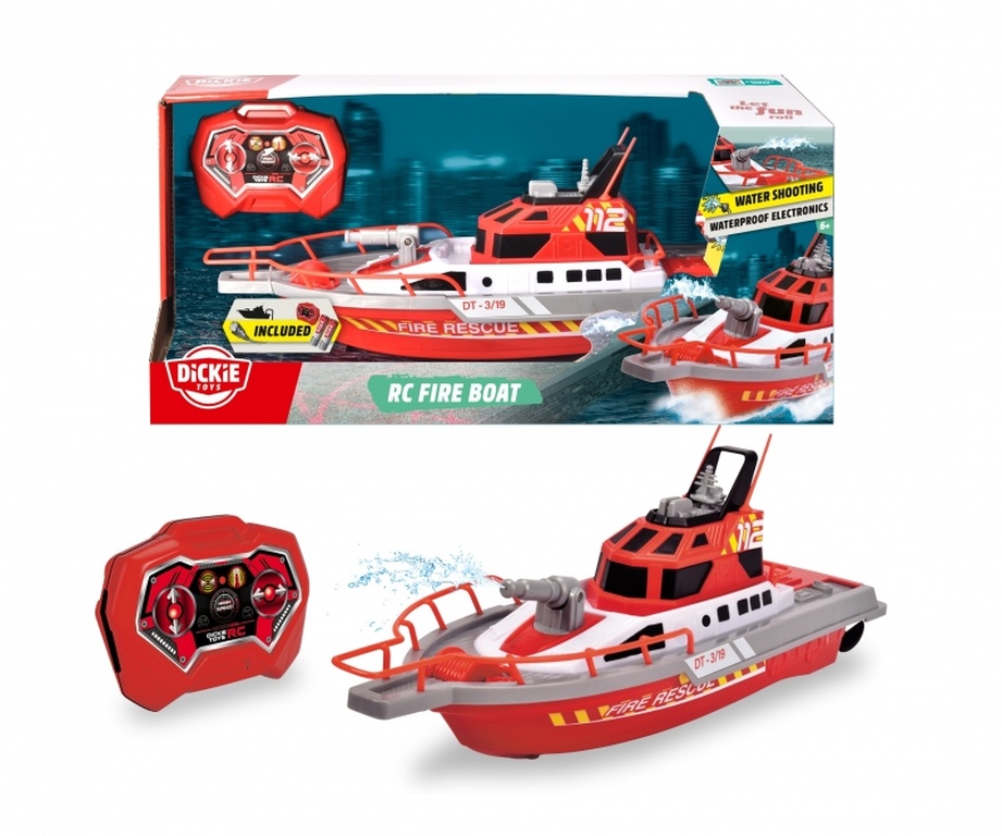 Dickie RC Feuerlöschboot - RC Fire Boat, RTR