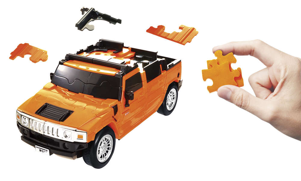 3D Hummer H2 std. "orange" - 1:32 Puzzle