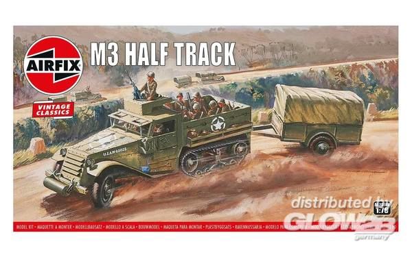 M3 Half Track & 1 Ton Trailer - Airfix 1:76 M3 Half Track & 1 Ton Trailer, Vintage Classics