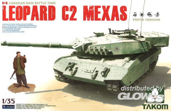 1/35 Canadian Leopard C2 MEXA - Takom 1:35 Canadian MBT Leopard C2  MEXAS