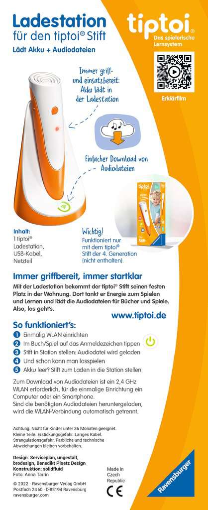 Tiptoi Ladestation 3+ - tiptoi® Ladestation für Stift