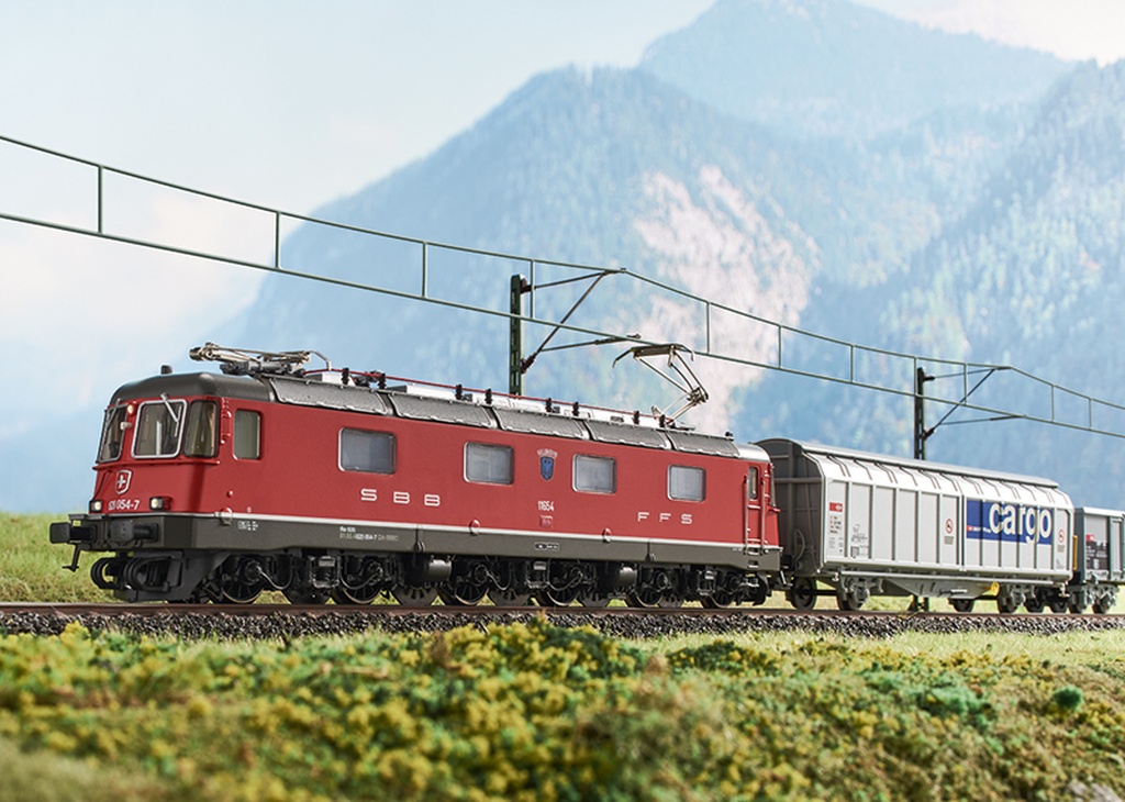 Digital-Startp.CH Güterzug m. - Digital-Startpackung Schweizer Güterzug mit Re 620