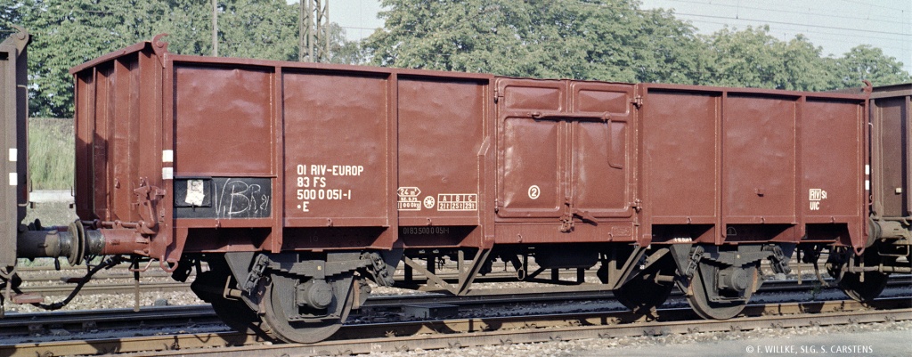 H0 GÜW E FS IV - H0 Offener Güterwagen .E FS