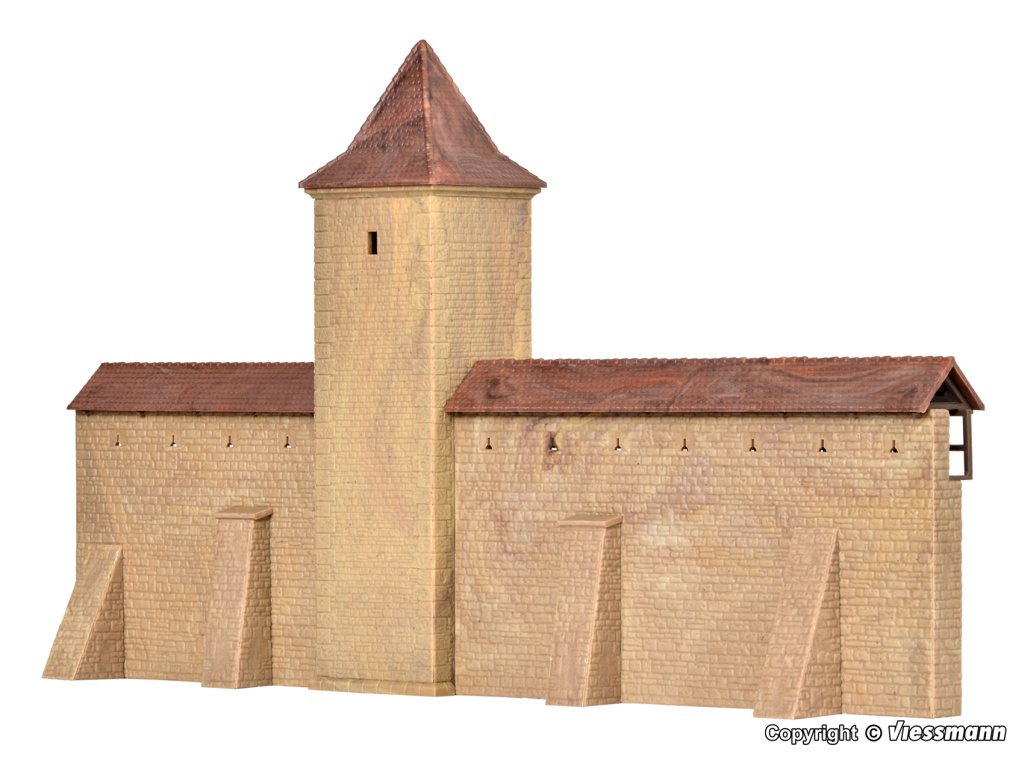 N Wehrturm mit Mauer in Rothe - Kibri