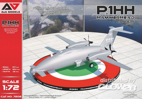 P1.HH HammerHead(Concept) UAV - Modelsvit 1:72 P1.HH HammerHead(Concept) UAV