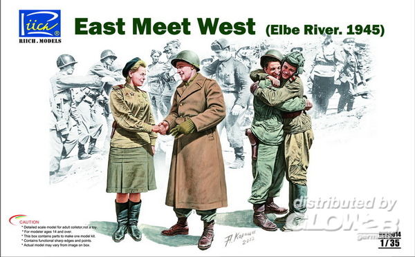 East meet West (Elbe River.19 - Riich Models 1:35 East meet West (Elbe River.1945)